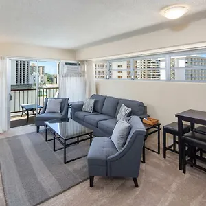 Ocean View From Lanais-2 Blocks To Waikiki Apartment Honolulu